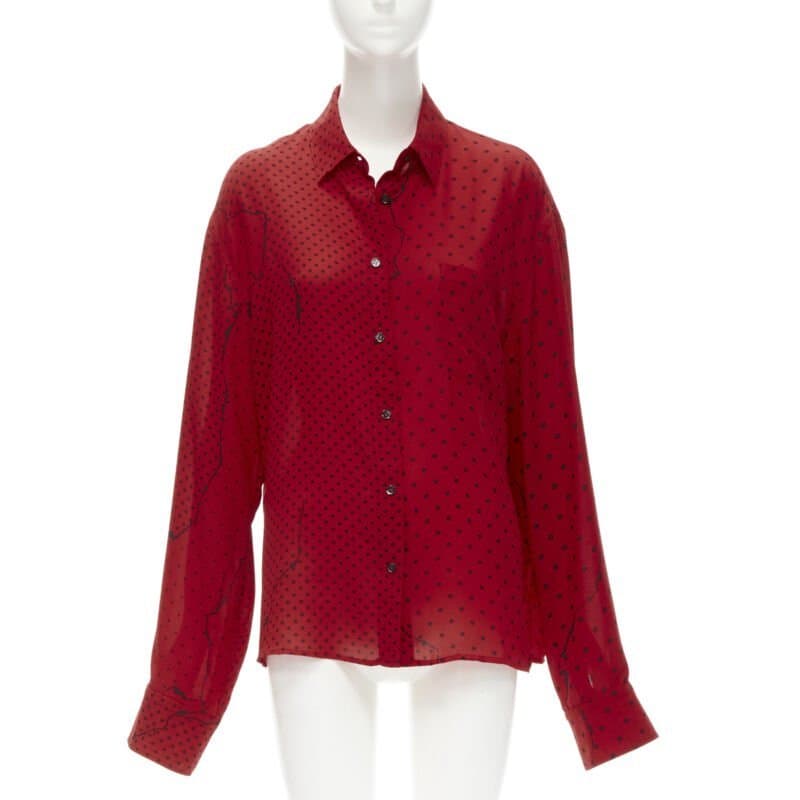 Haider Ackermann Polka Oversized Shirt
