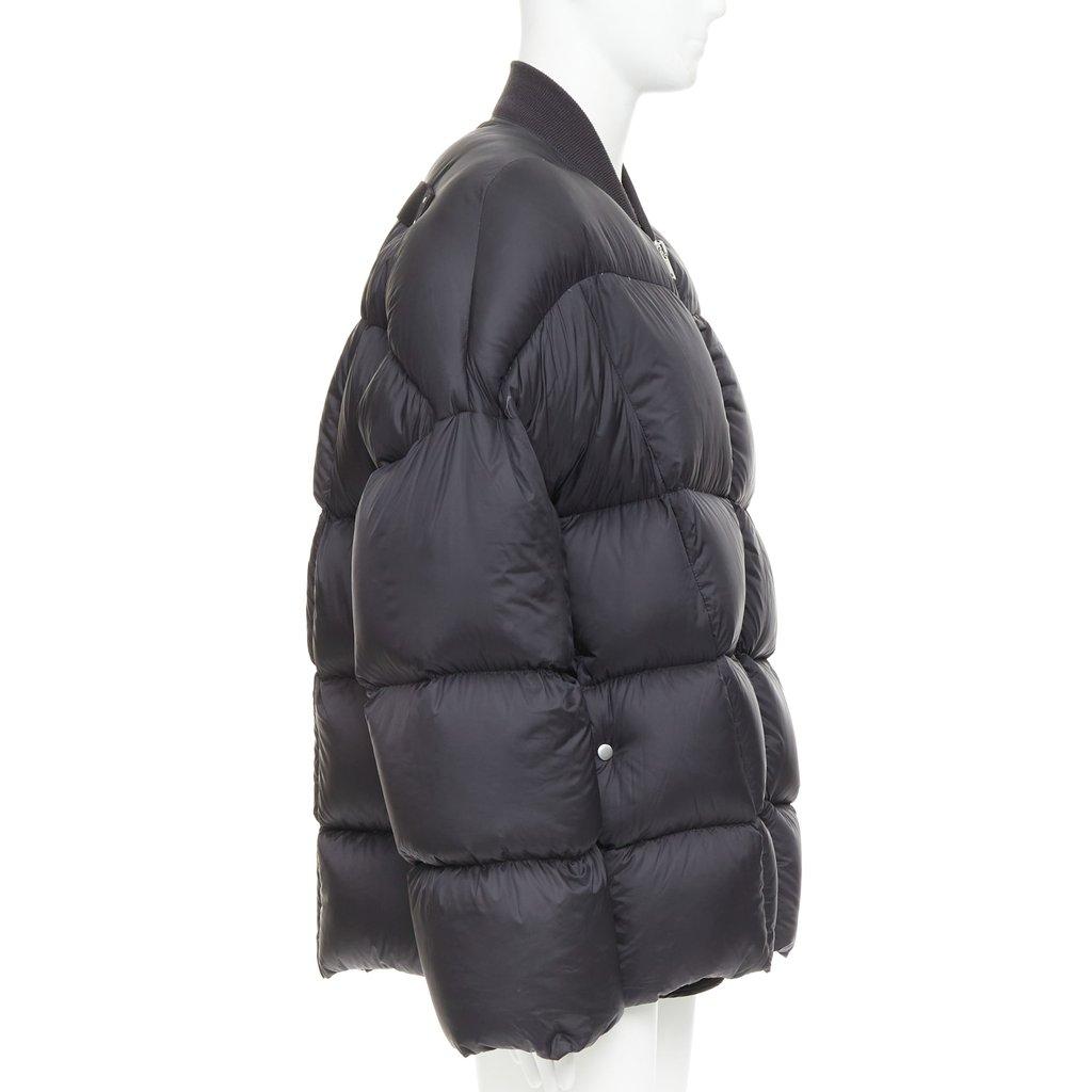 Rick Owens Black Polyamide Coat