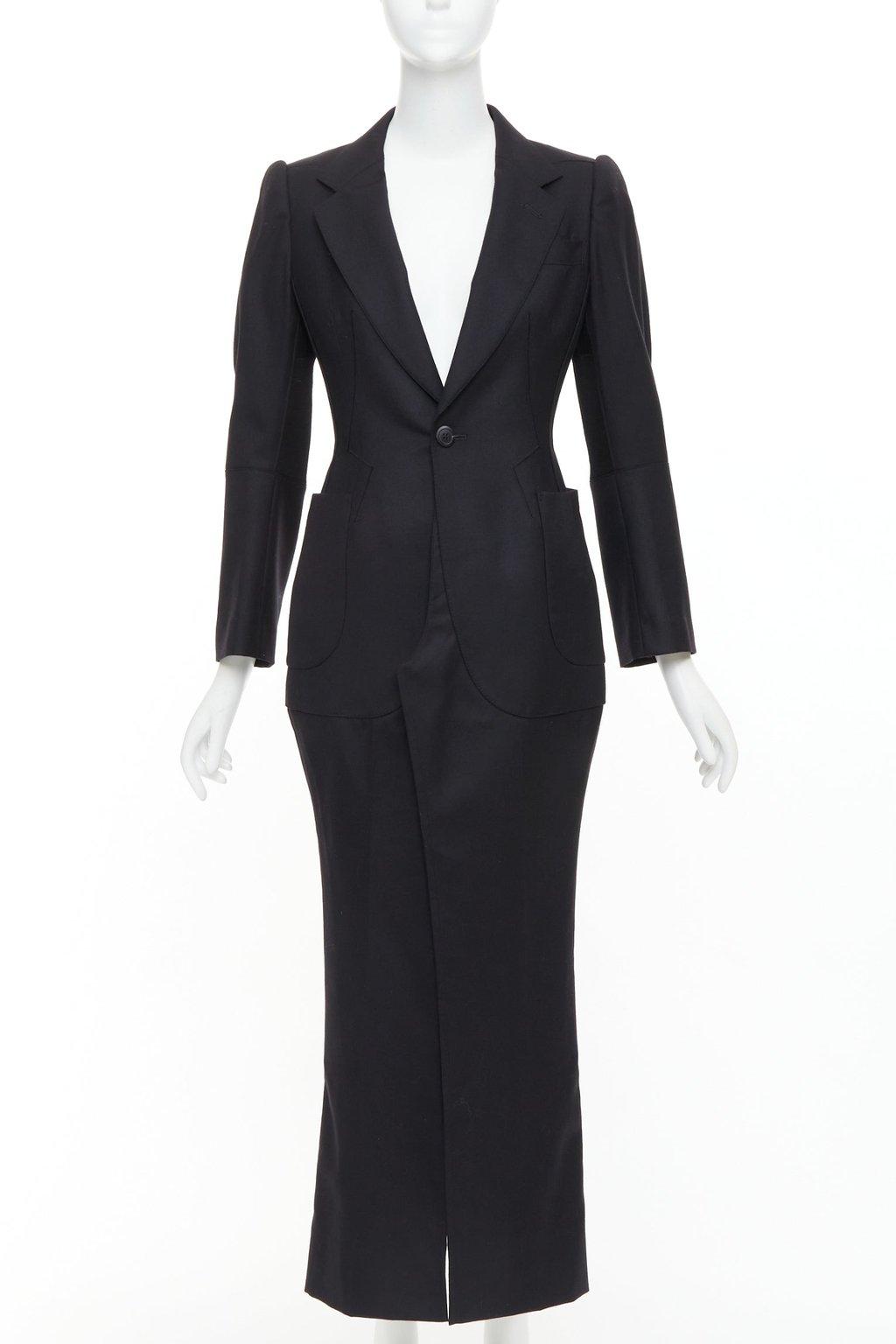 Junya Watanabe Black Wool Coat