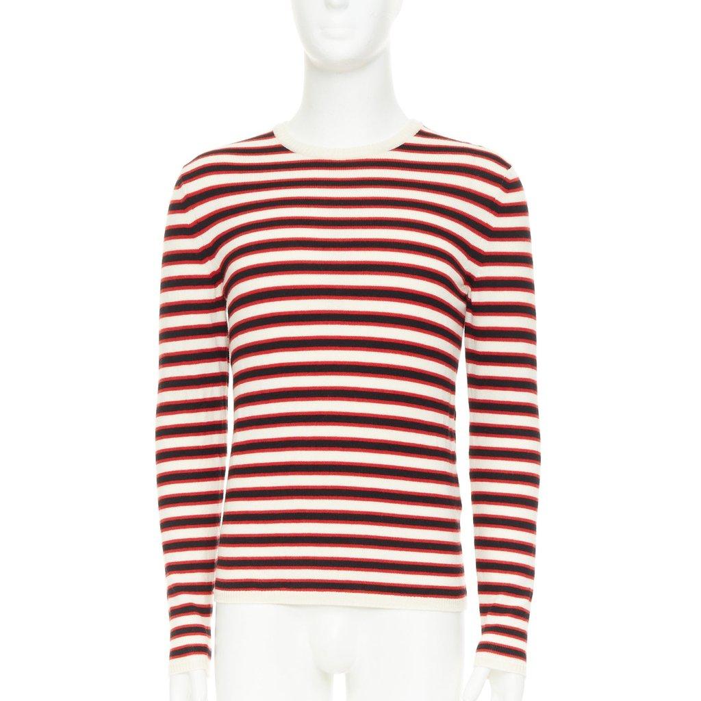 Saint Laurent Red Wool Knitwear