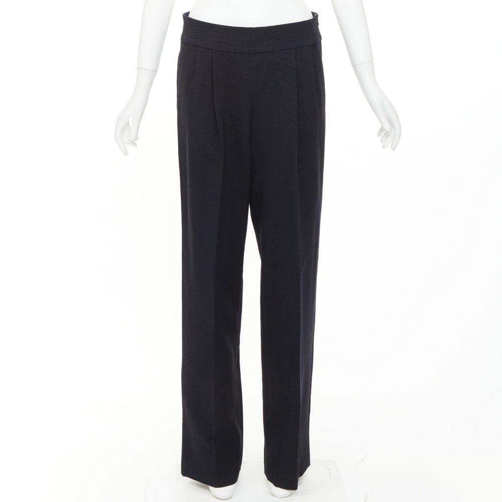 Dries Van Noten Black Wool Trouser