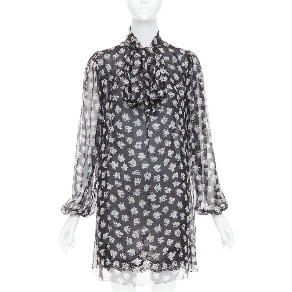 Dolce & Gabbana Floral Sheer Dress