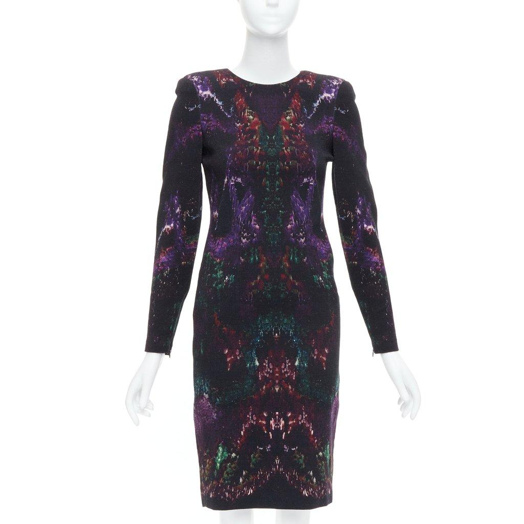 Alexander McQueen Feather Print Dress