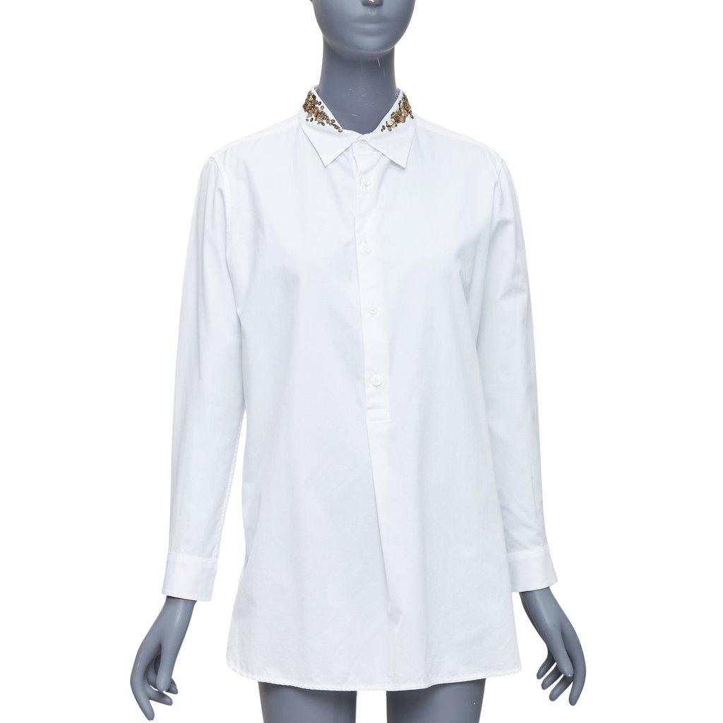Yohji Yamamoto Sequinned Collar Shirt