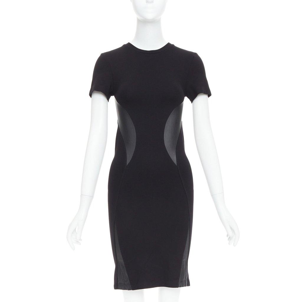 MCQ Leather Bodycon Dress