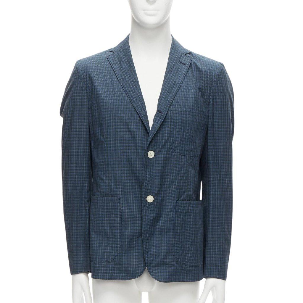 Junya Watanabe بليزر كاجوال بنقشة مربعات