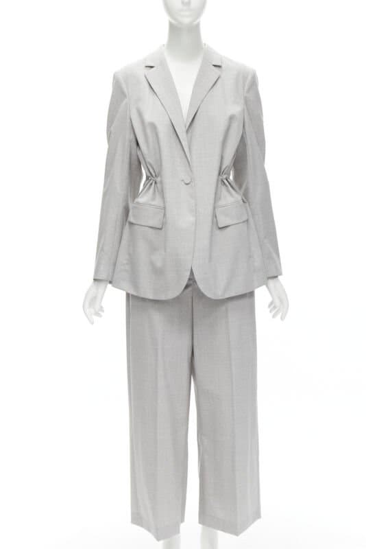 Theory Grey Drawstring Pants Set