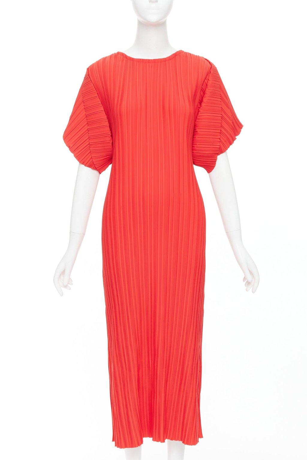 Bambah Plisse Midi Dress