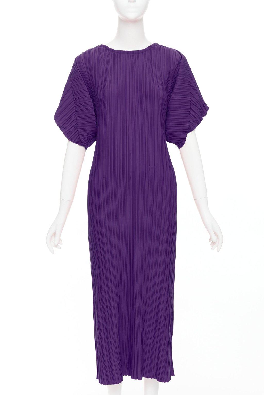 Bambah Plisse Midi Dress