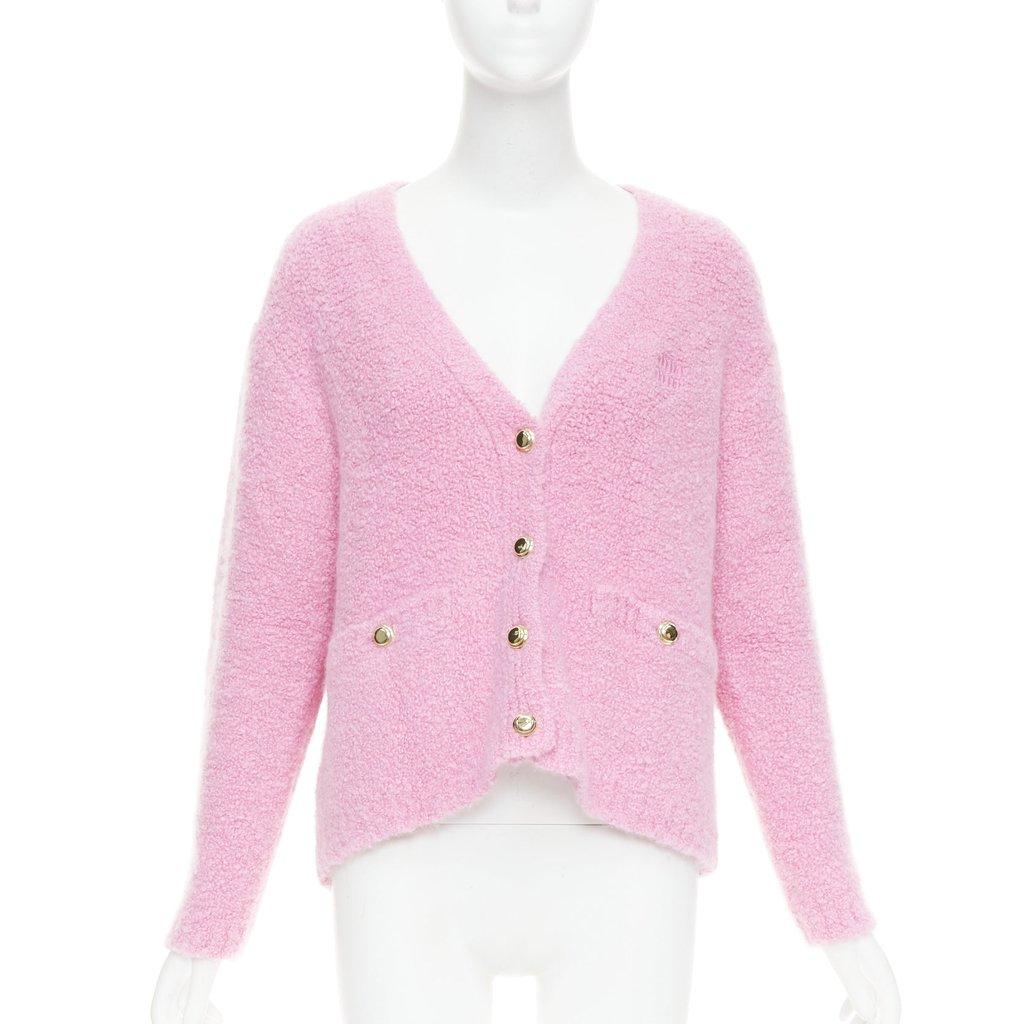 Miu Miu Pink Cashmere Knitwear