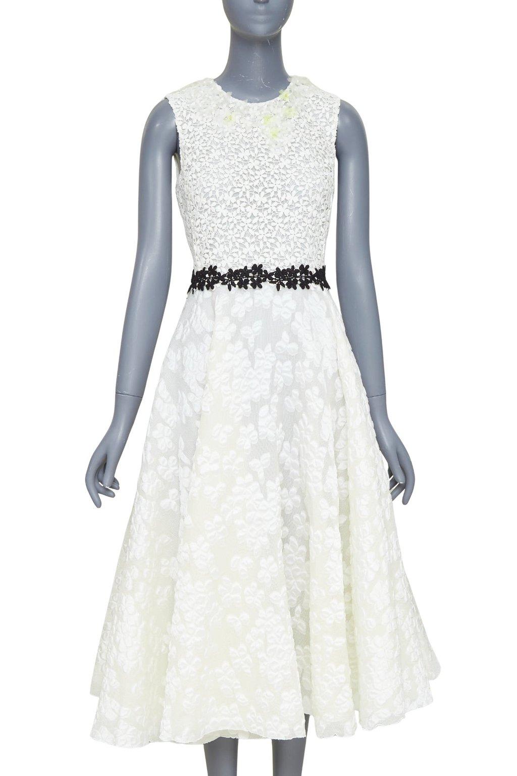 Giambattista Valli Ecru Polyester Dress