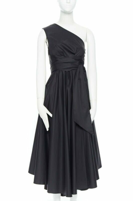 Tibi Flare Pleat Dress