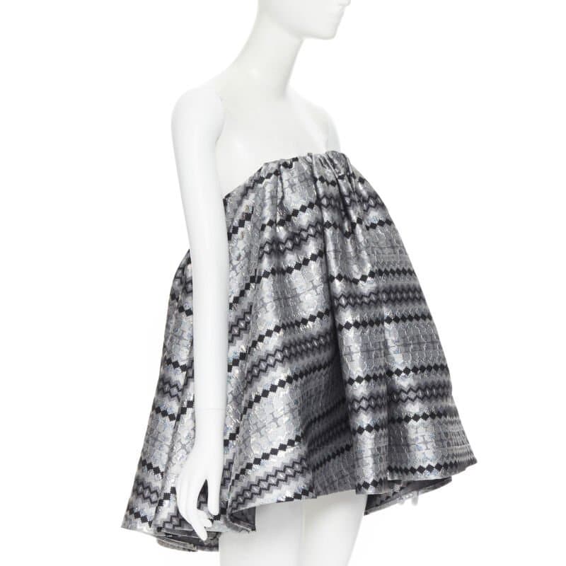 Maticevski Lurex Strapless Top