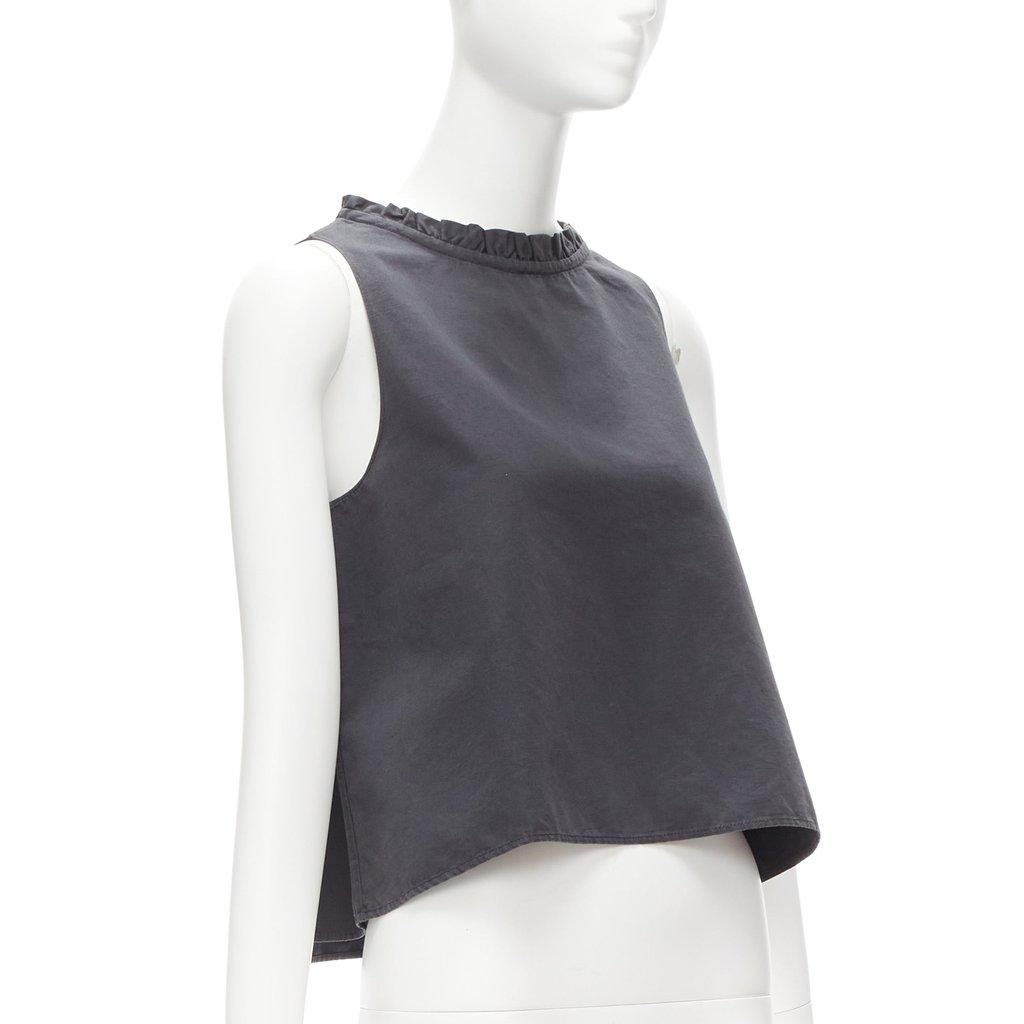 Atlantique Ascoli Ruffle Dipped Top