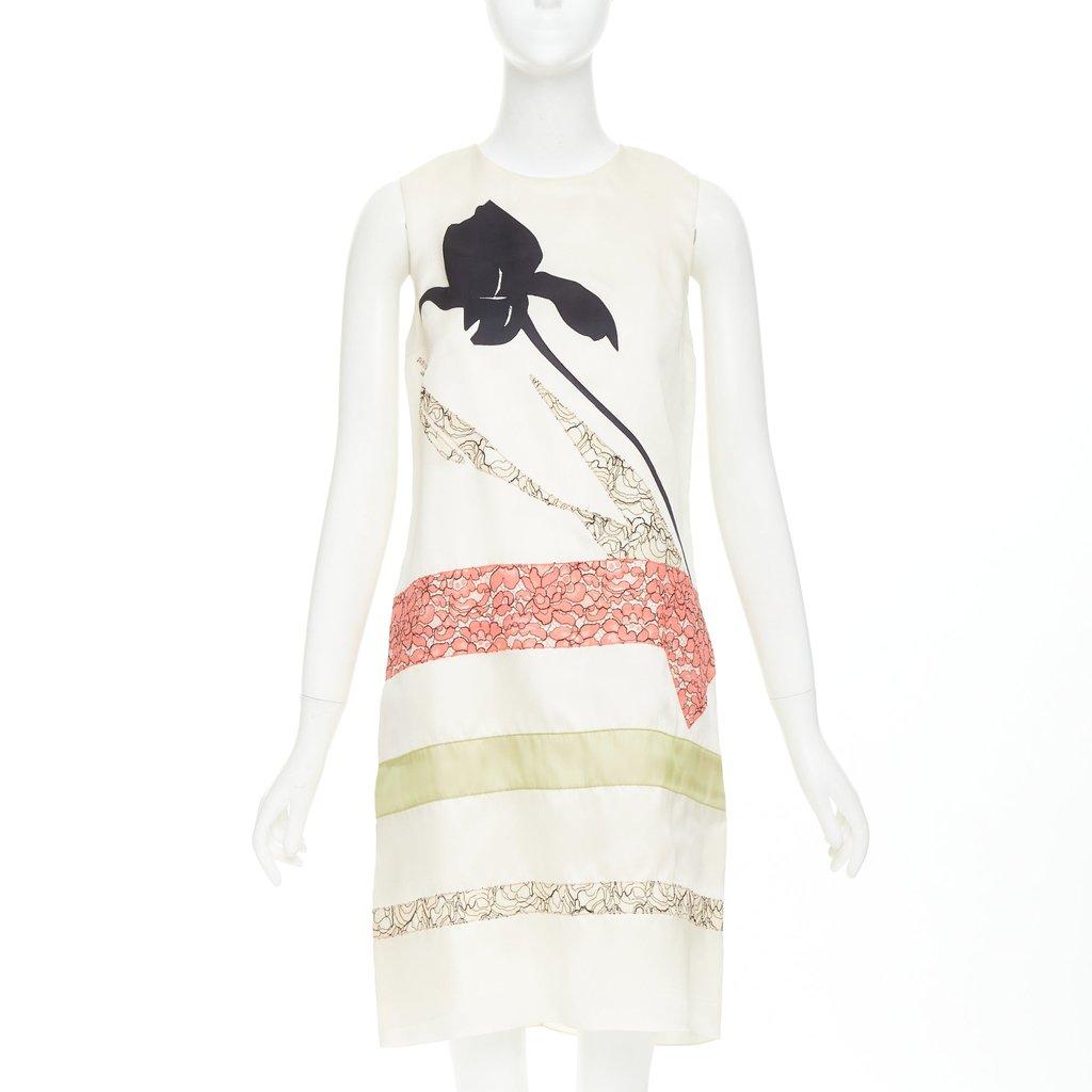 Dior Ecru Silk Dress