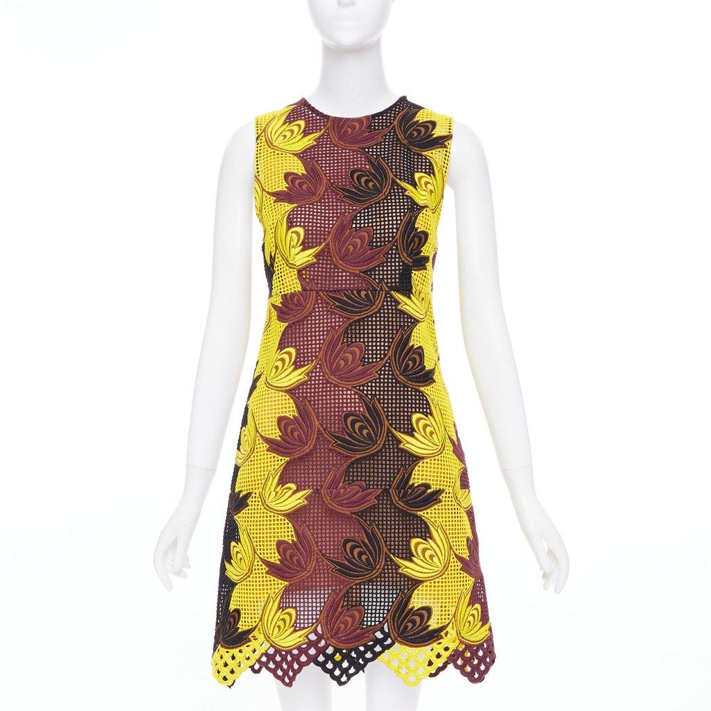 Marni Yellow Polyester Dress