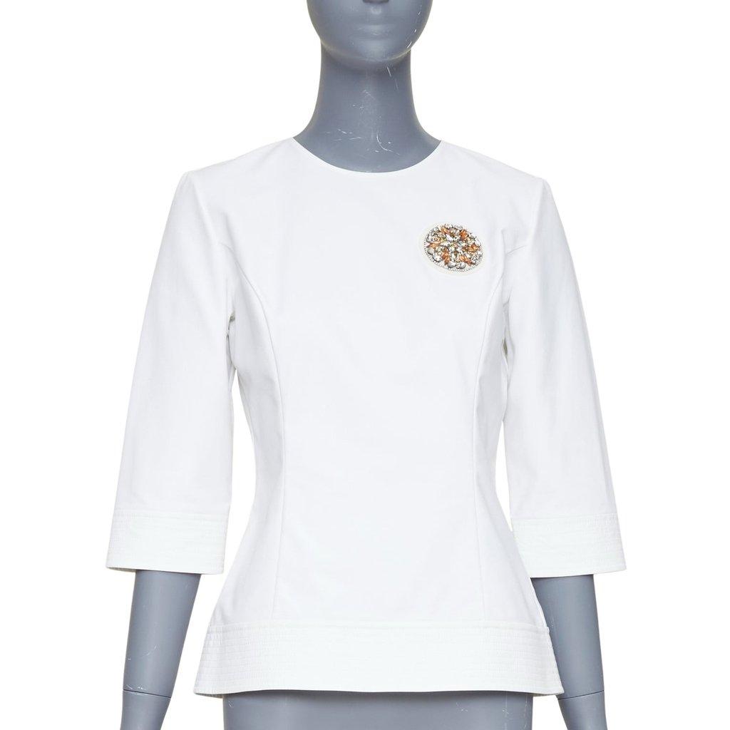 Dior Ecru Cotton Top