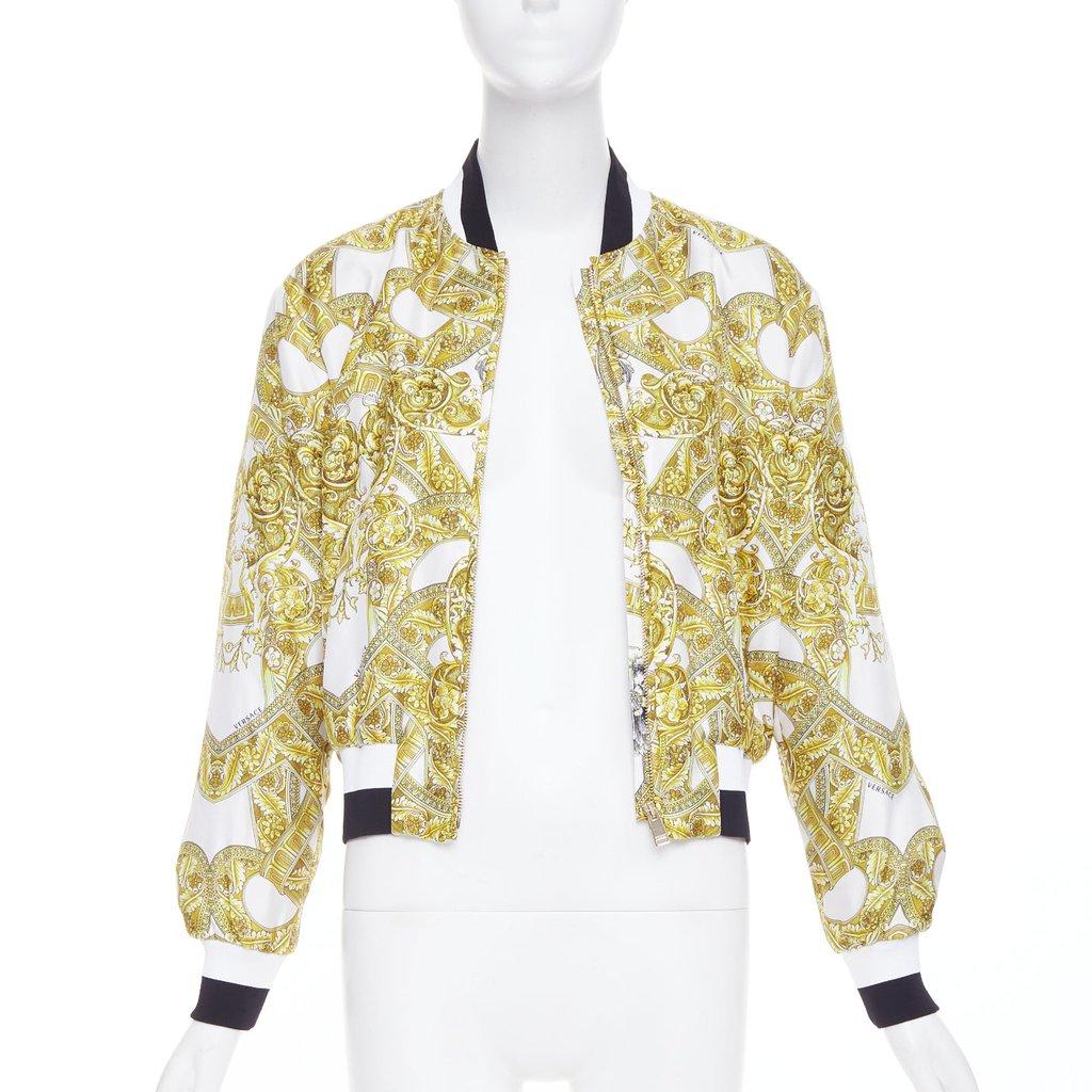 Versace White Silk Coat