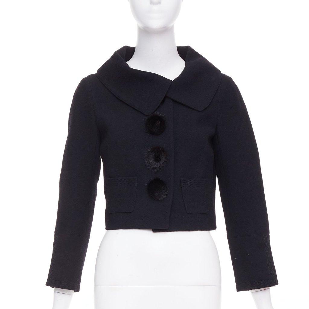 Louis Vuitton Black Wool Jacket