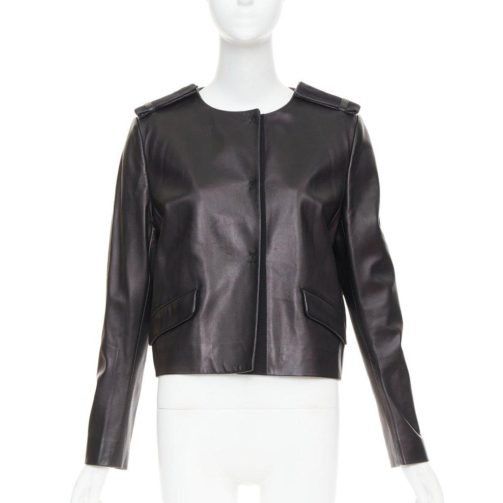 Prada Black Leather Leather Jacket