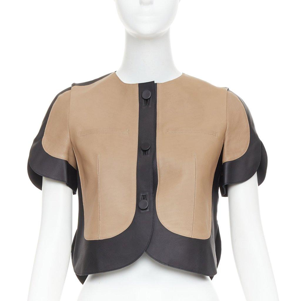 Marni Beige Leather Leather Jacket