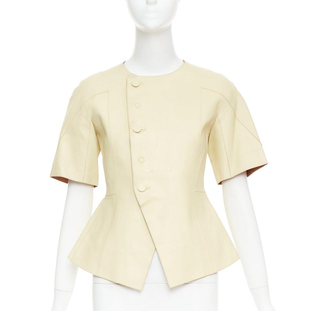 Marni Yellow Leather Leather Jacket