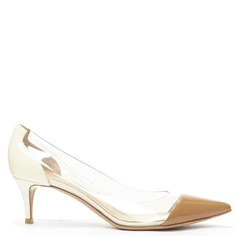 Gianvito Rossi كعب ذو غطاء أصابع من مادة PVC