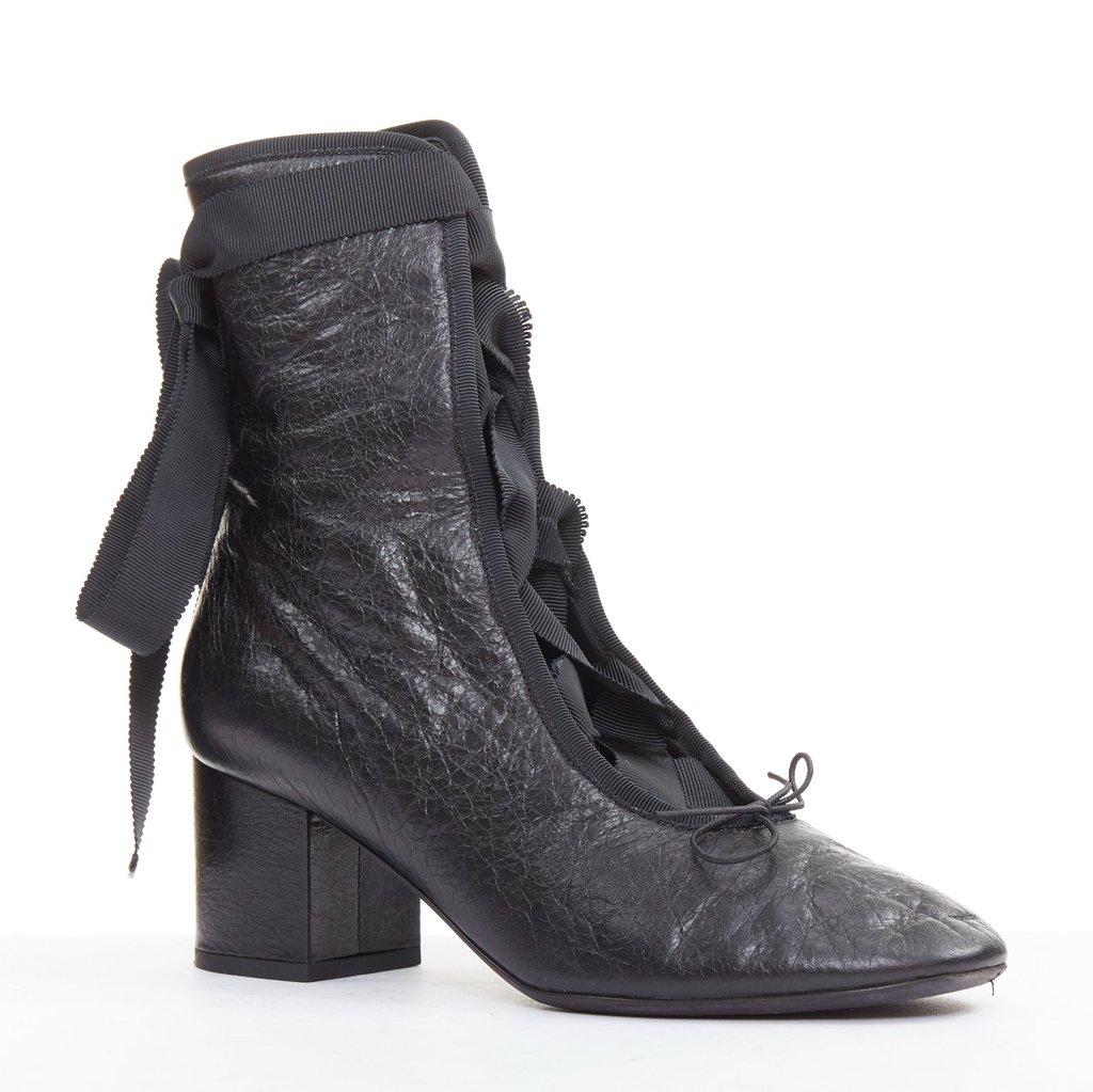 Valentino أحذية جلدية سوداء