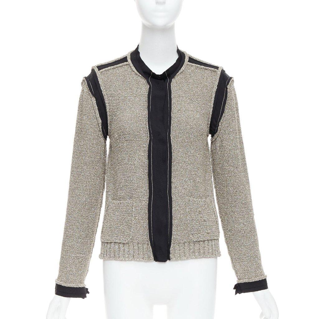 Lanvin Metallic Long Cardigan