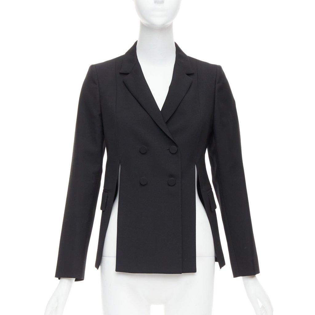 Ports 1961 Black Padded Shoulder Blazer