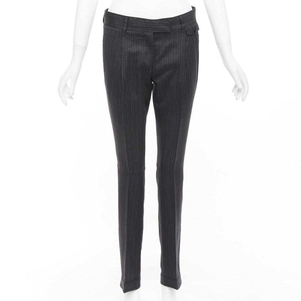 Prada Pinstripe Cuffed Pants