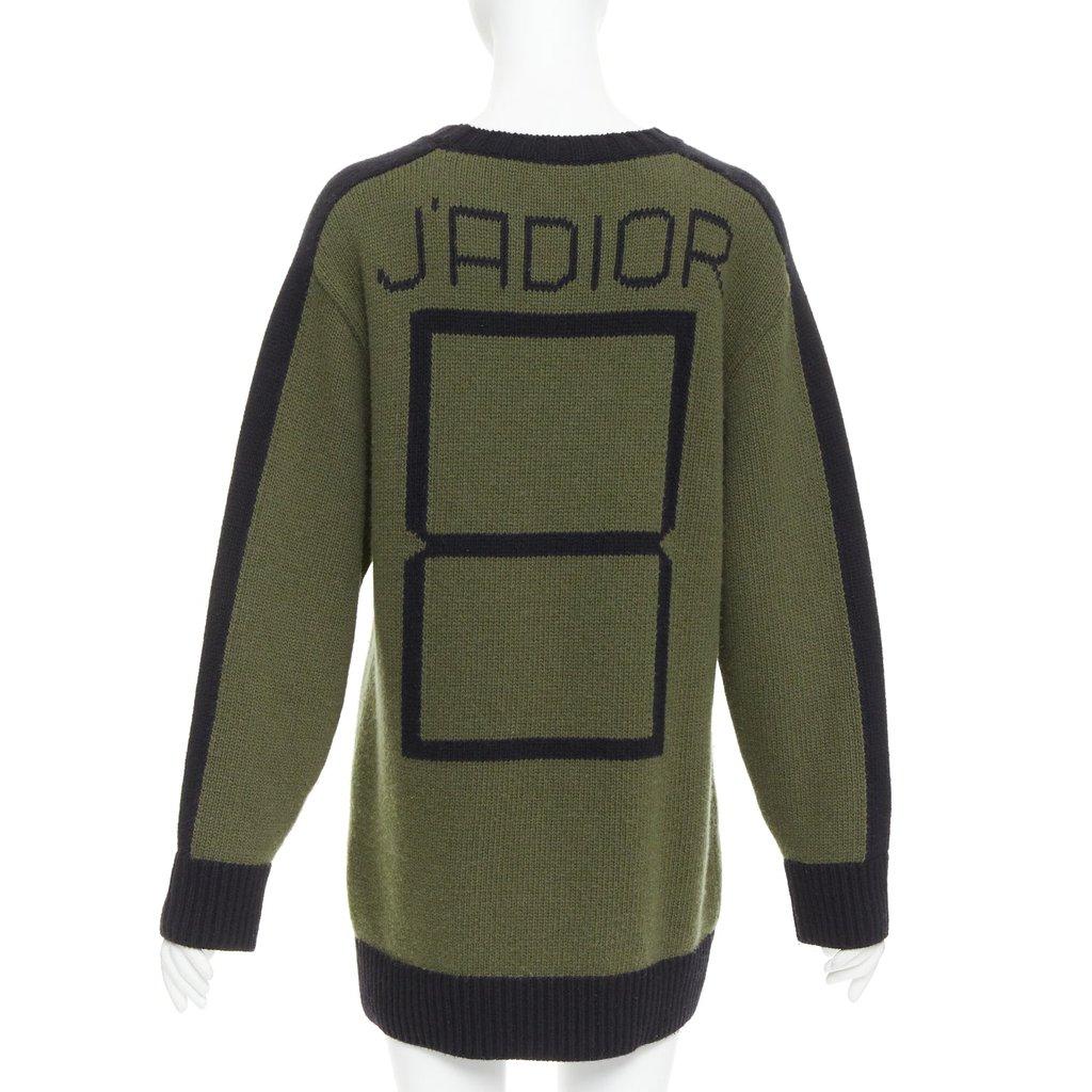 Christian Dior Green Wool Knitwear