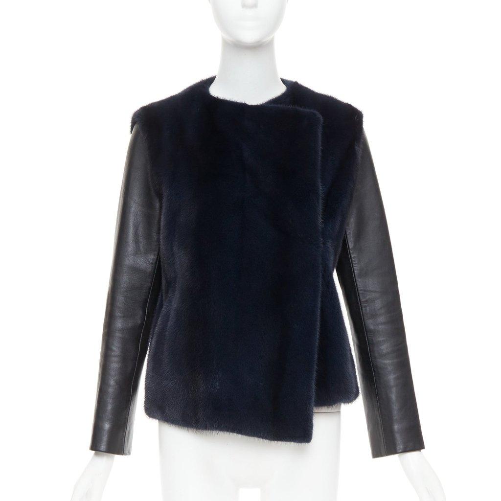 Dior Black Fur Leather Jacket