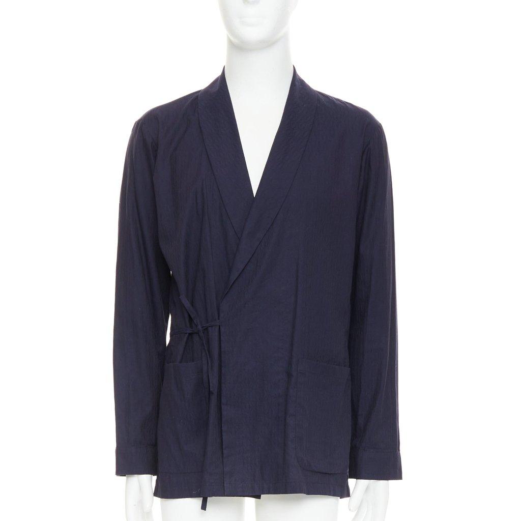 Dries Van Noten Navy Cotton Shirt