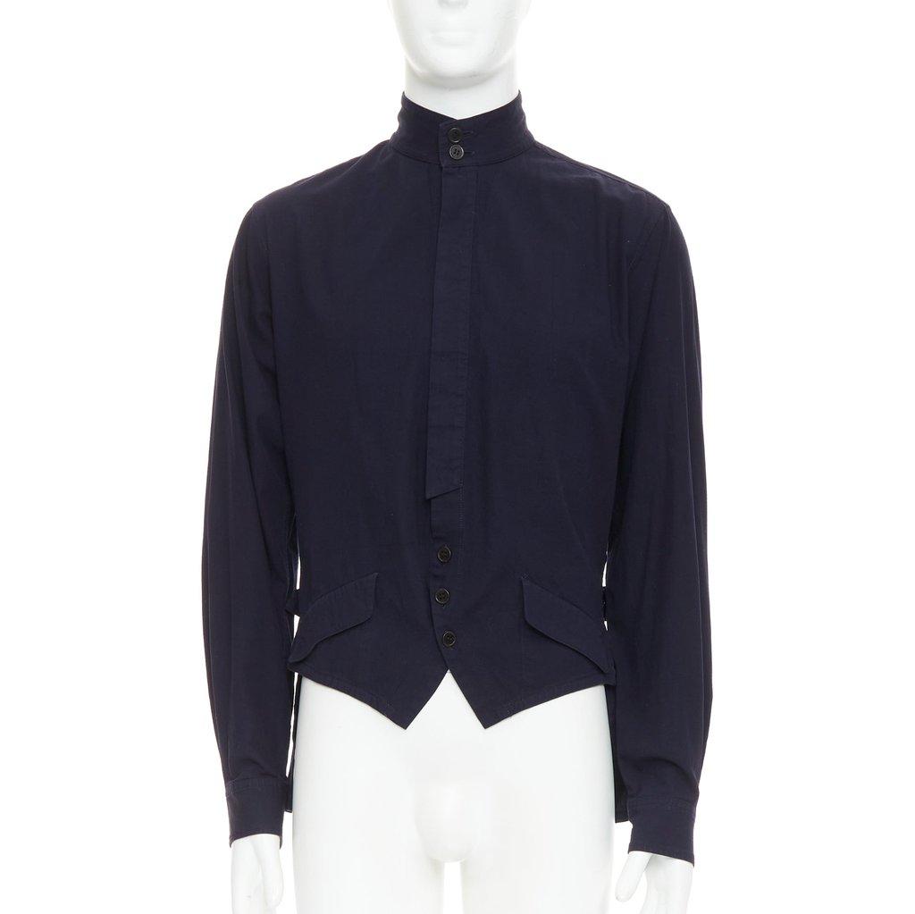 Yohji Yamamoto Navy Cotton Shirt