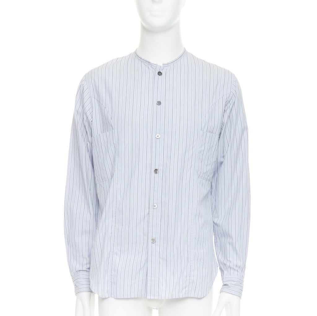 Yohji Yamamoto Blue Cotton Shirt