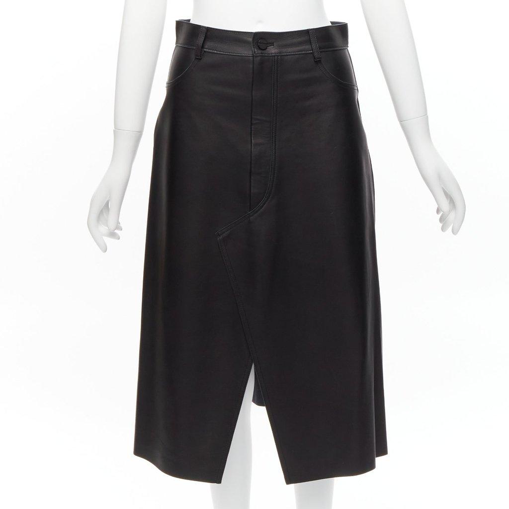 Dion Lee Leather Slit Skirt