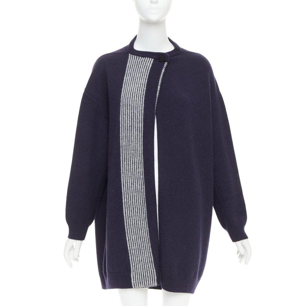 Hermès Navy Wool Knitwear