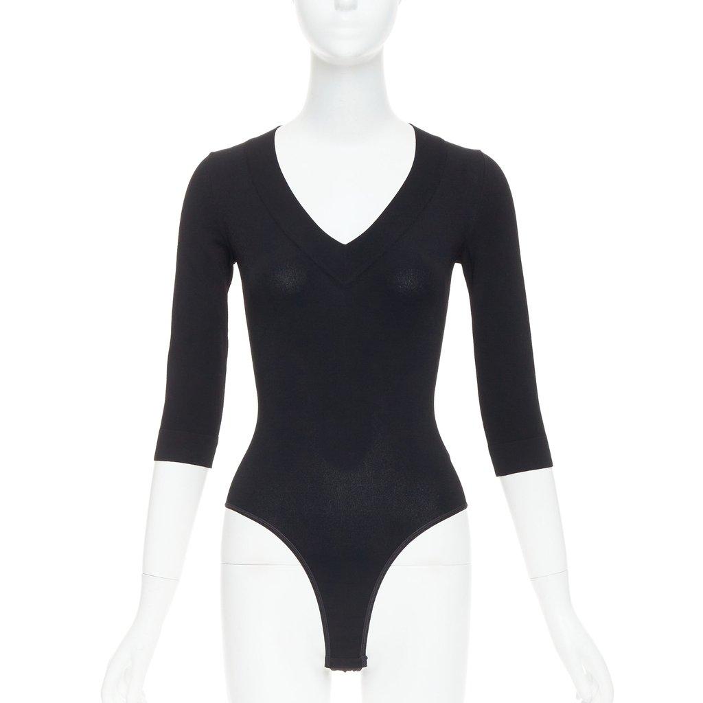 Alaïa ملابس تريكو سوداء من الفسكوز