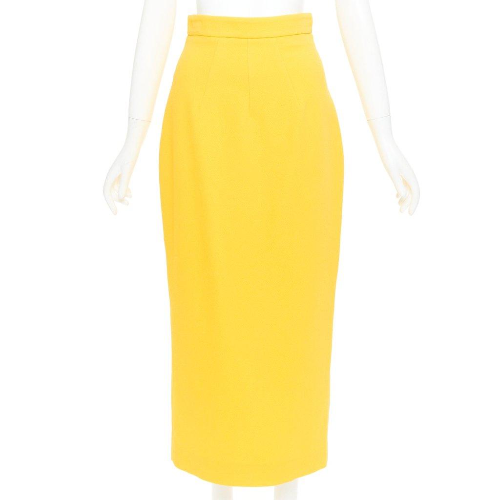 Emilia Wickstead Yellow Polyester Skirt