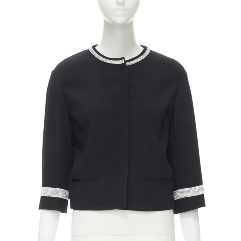 Dolce & Gabbana Black Rhinestone Dinner Jacket