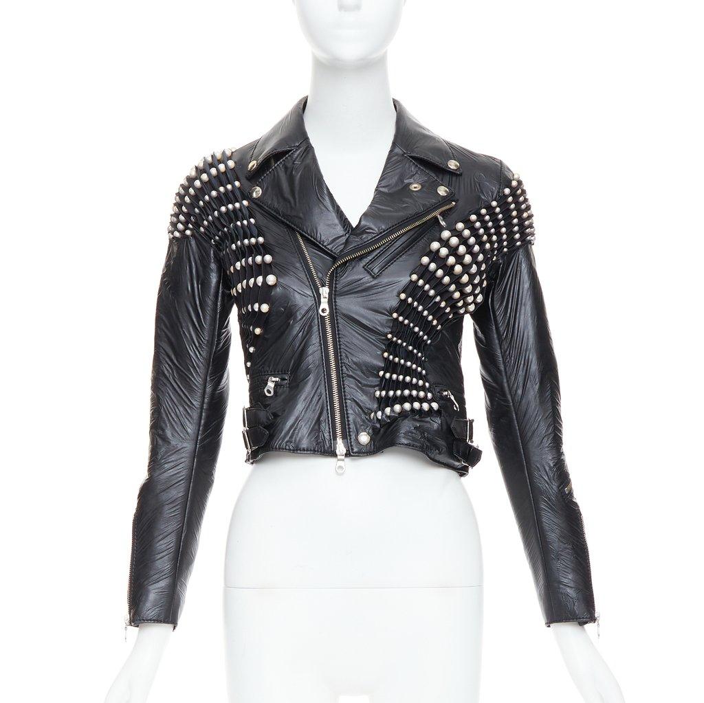 Noir Kei Ninomiya Black Pearl Crop Jacket