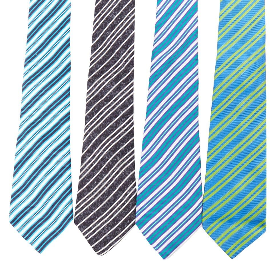 Kiton ربطات عنق حريرية متعددة الألوان