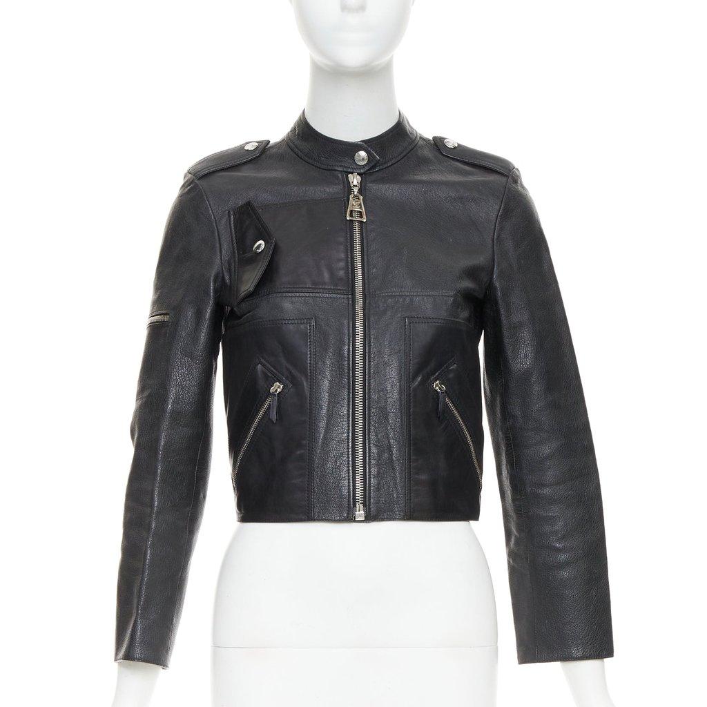 Louis Vuitton Black Leather Leather Jacket