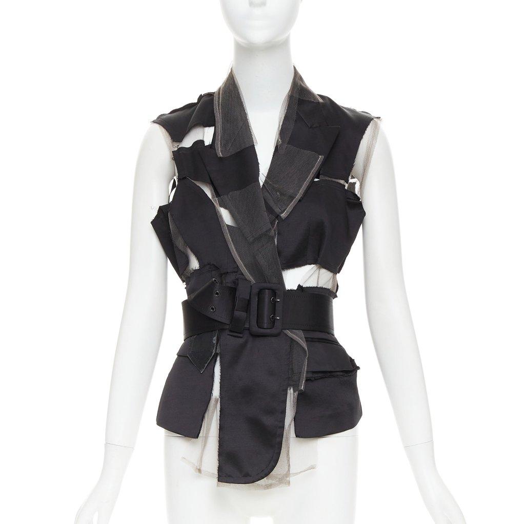 Comme Des Garcons Black Silk Top