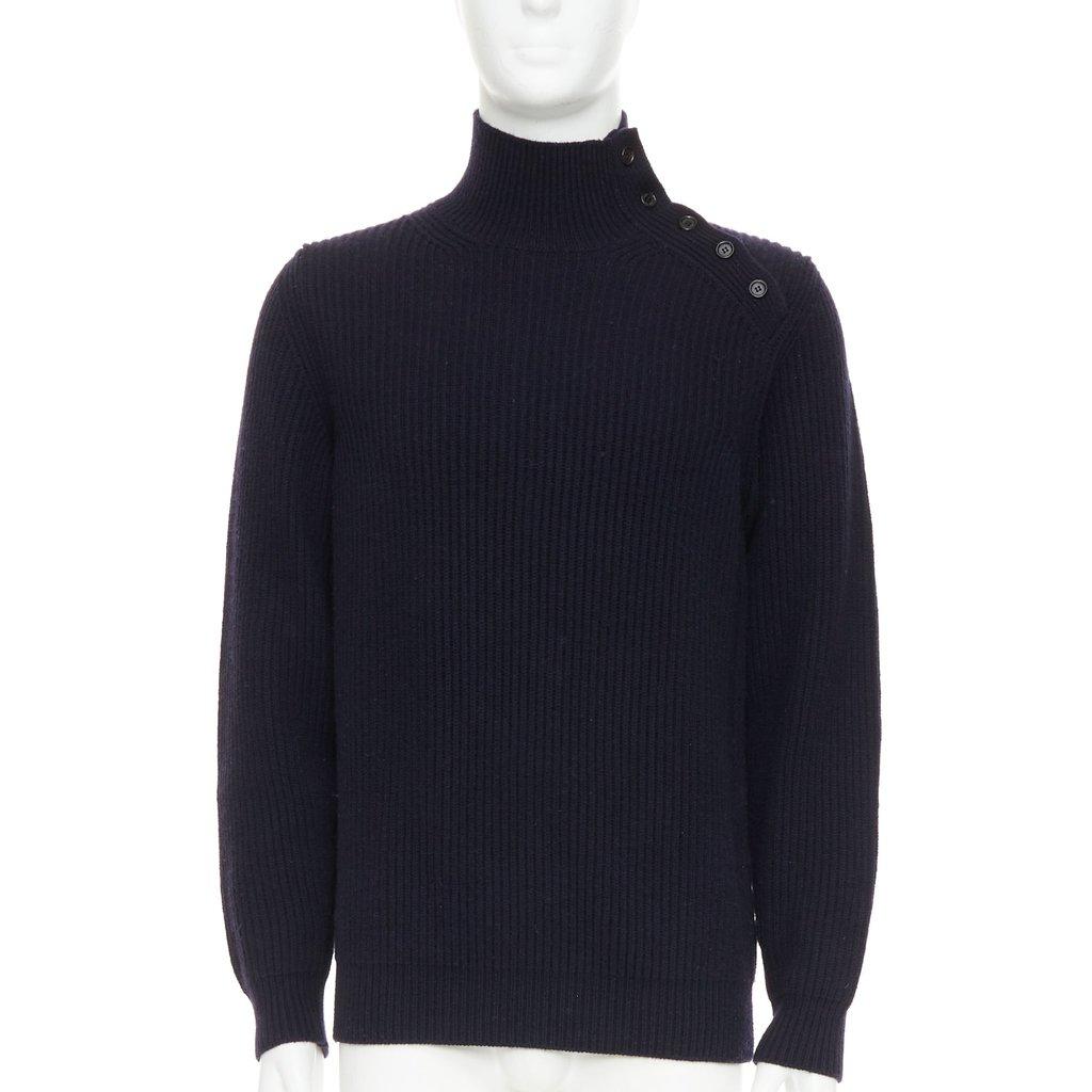 Brioni Navy Cashmere Knitwear