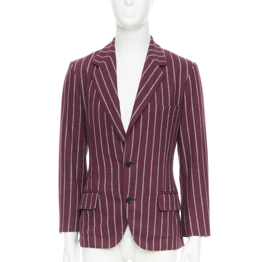 Dolce & Gabbana Burgundy Wool Jacket