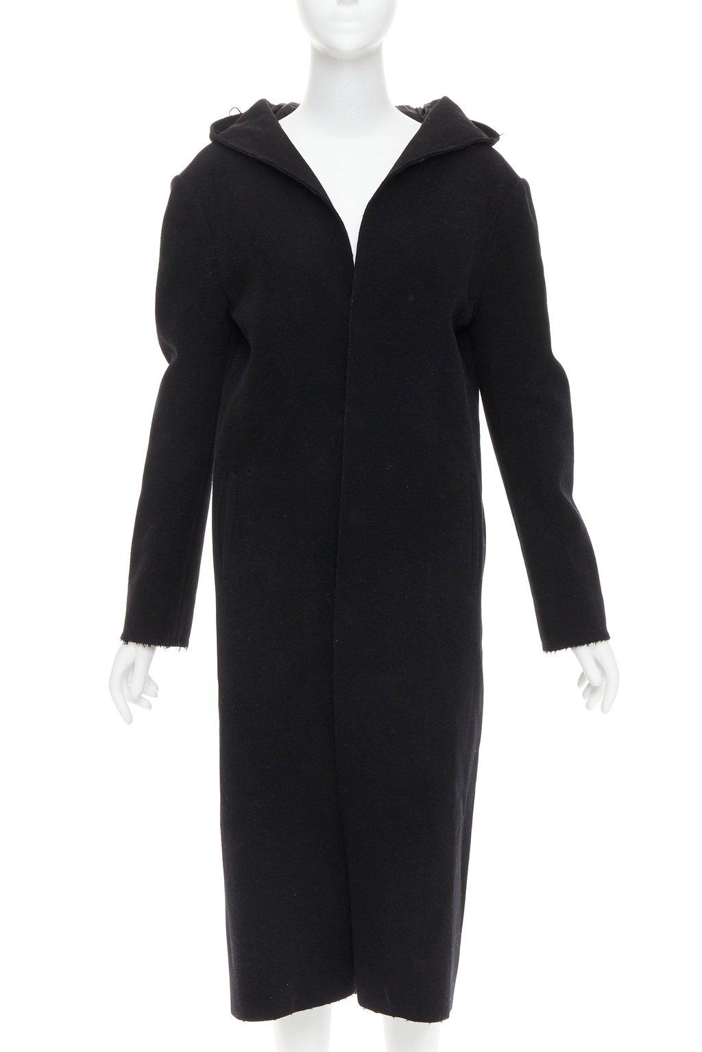 Yohji Yamamoto Black Wool Coat