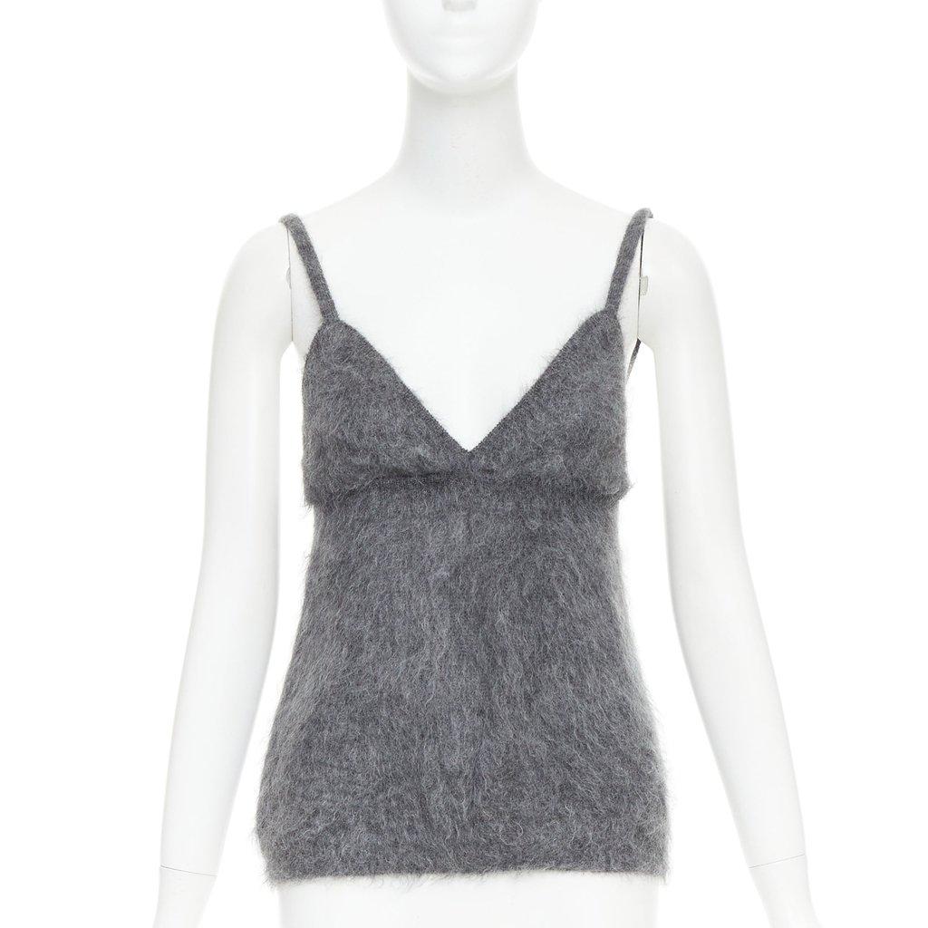 Prada Grey Wool Top