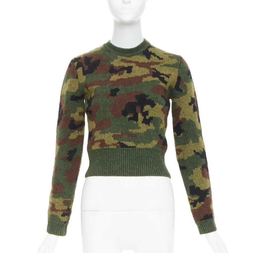 Miu Miu Green Wool Knitwear